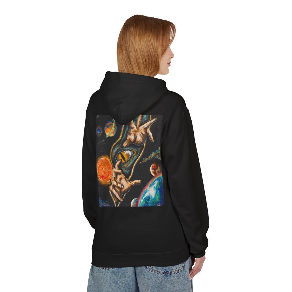 "From One Dimension to Another" Space Art Graphic Pullover- Hoodie