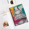 "Just Breathe"- Abstract Smoke Lips Spiral Notebook