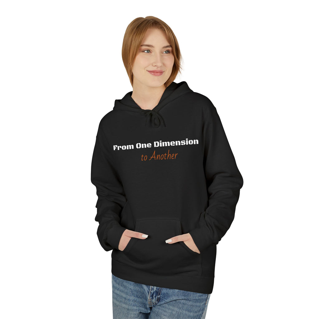 "From One Dimension to Another" Space Art Graphic Pullover- Hoodie