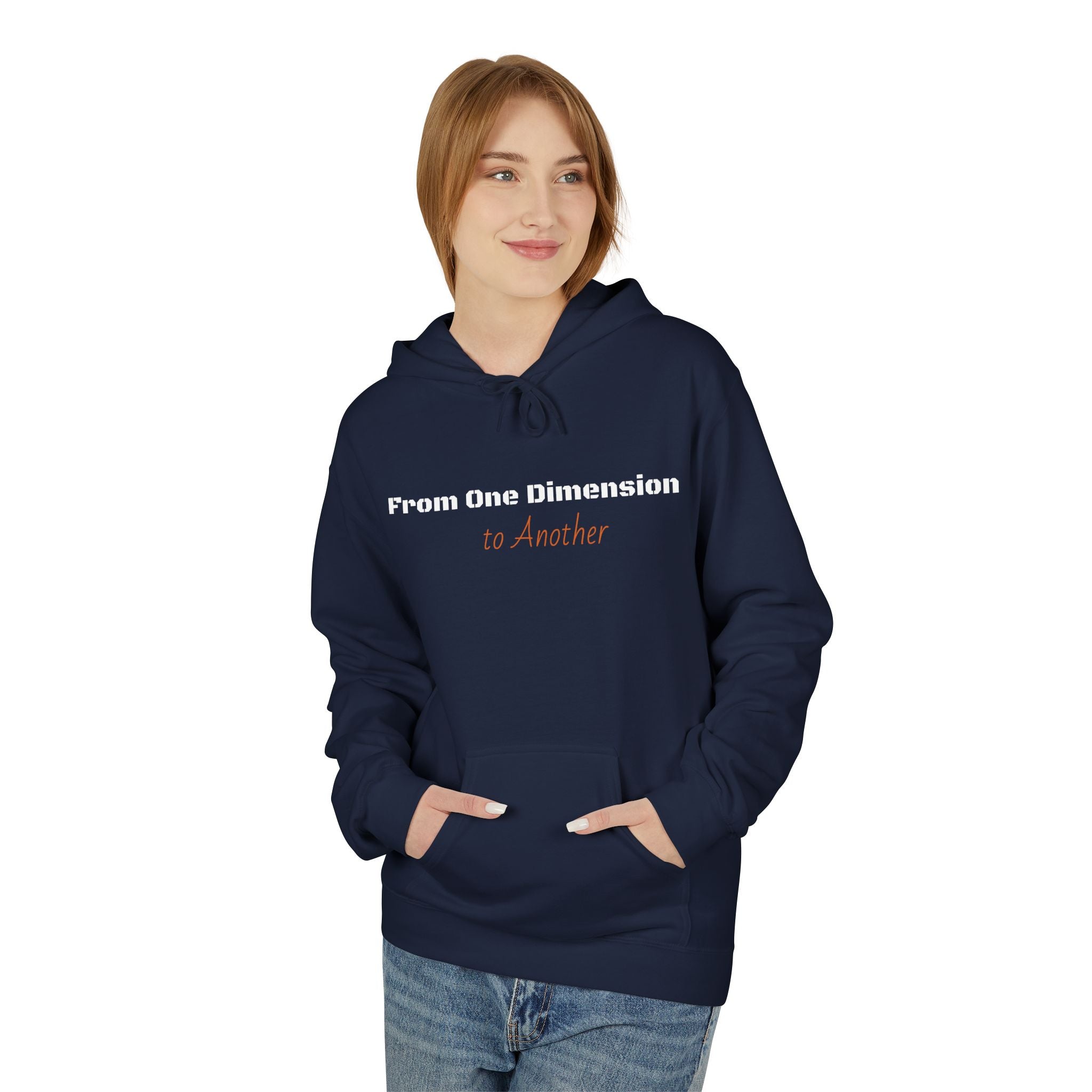 "From One Dimension to Another" Space Art Graphic Pullover- Hoodie