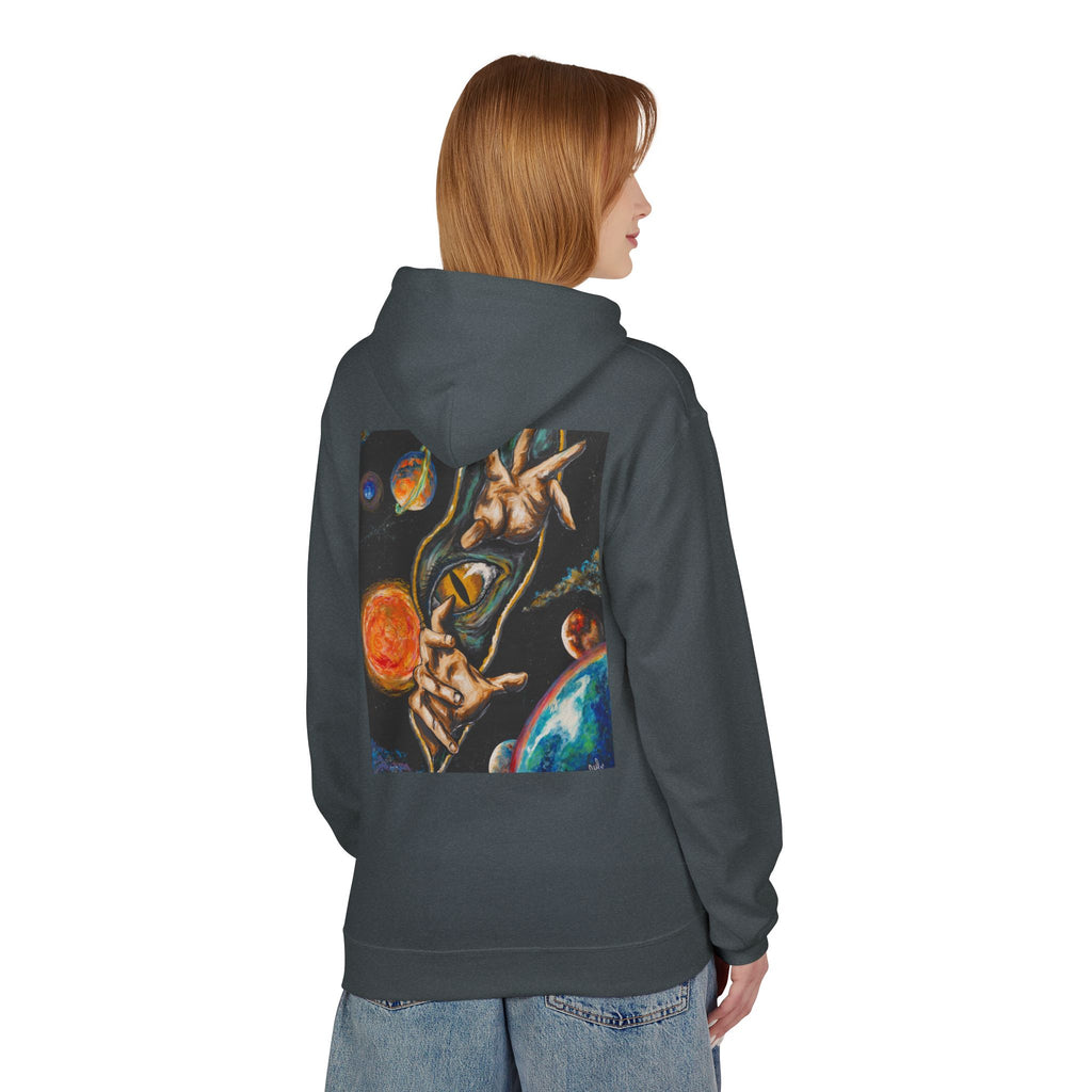 "From One Dimension to Another" Space Art Graphic Pullover- Hoodie