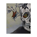 "Beauty of Life and Death" Skull & Butterfly Art Poster — Rolled Wall Art Print